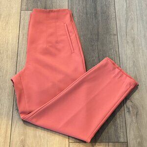 Zara High-Waisted Tailored Pants Coral Size L